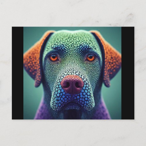 Labrador Dog All Heart Art Design Postcard