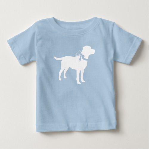 Labrador Dog Baby Shower Blue Boy Lab Baby T_Shirt