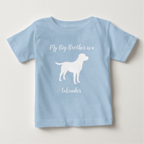 Labrador Dog Baby Shower Blue Boy Lab Baby T_Shirt