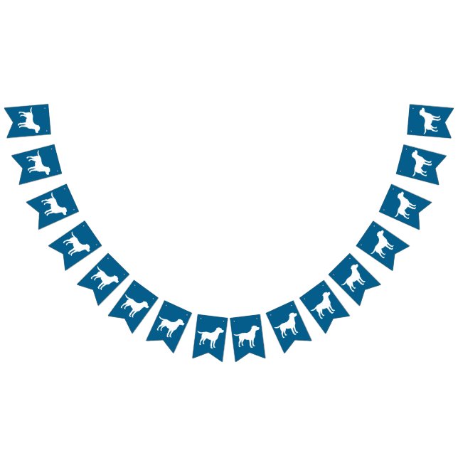 Labrador Dog Baby Shower Blue Boy Lab Bunting Flags (All)