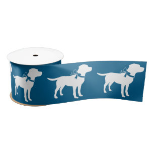 Labrador Dog Baby Shower Blue Boy Lab Satin Ribbon