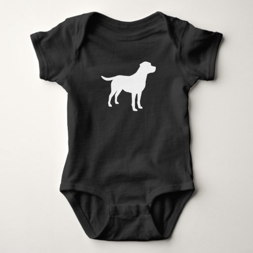 Labrador Dog Baby Shower Lab Grey Gender Neutral Baby Bodysuit