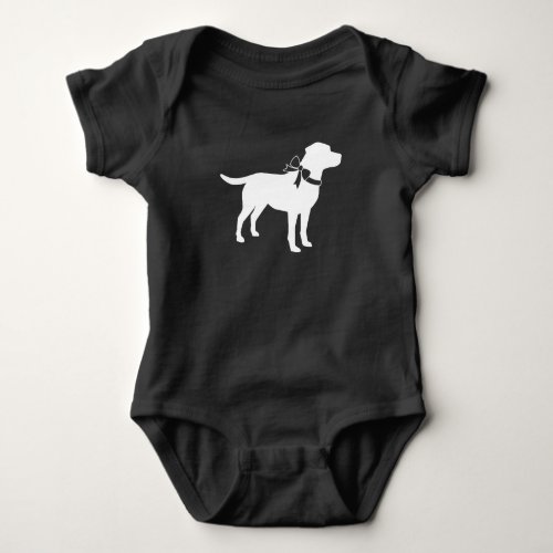 Labrador Dog Baby Shower Lab Grey Gender Neutral Baby Bodysuit