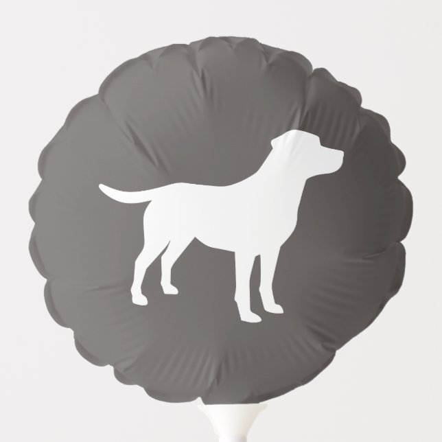 Labrador Dog Baby Shower Lab Grey Gender Neutral Balloon (Front)