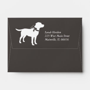Labrador Dog Baby Shower Lab Grey Gender Neutral Envelope
