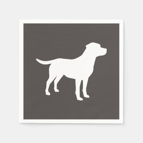 Labrador Dog Baby Shower Lab Grey Gender Neutral Napkins