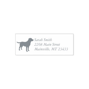 Labrador Dog Baby Shower Lab Grey Gender Neutral Self-inking Stamp