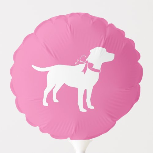 Labrador Dog Baby Shower Pink Girl Lab Balloon