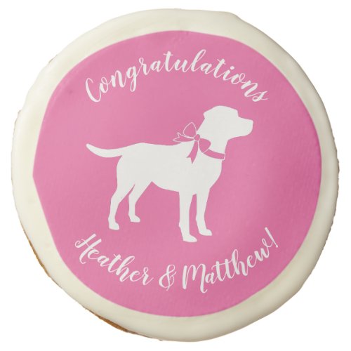 Labrador Dog Baby Shower Pink Girl Lab Sugar Cookie