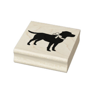 Labrador Dog Black Lab Puppy Rubber Stamp
