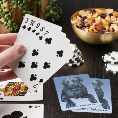 Labrador Dog Cards Hunting Dog Art Playing Cards