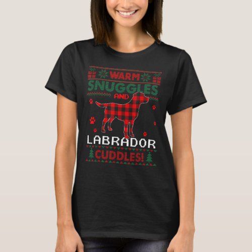 Labrador Dog Christmas Pajama  Ugly Christmas Swea T_Shirt