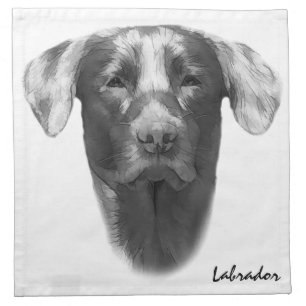 Labrador Dog cool customizable Cloth Napkin