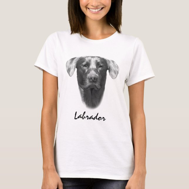 Labrador dog customizable T-Shirt (Front)