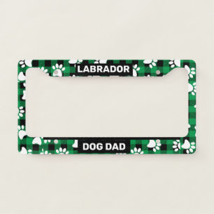 Labrador Dog Dad License Plate Frame