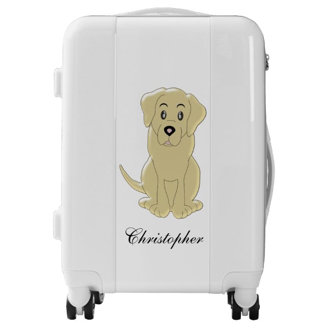 Labrador Dog Design Luggage (Front)