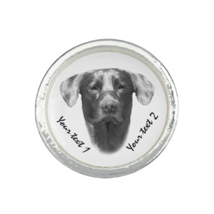 Labrador Dog elegant customizable Ring