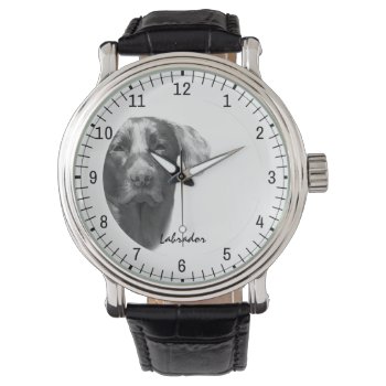 Labrador Dog Elegant Watch by DigitalSolutions2u at Zazzle