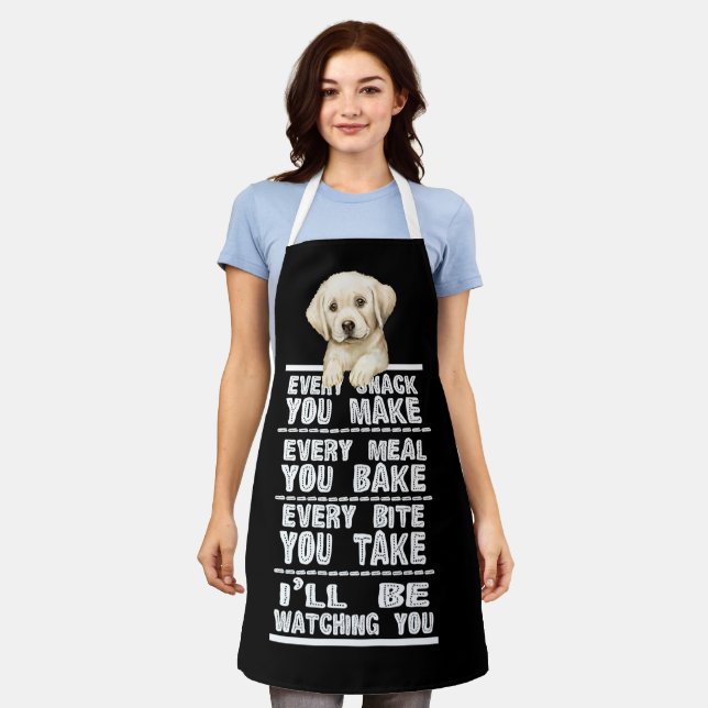 Labrador Dog Every Snack You Make Apron (Worn)