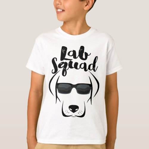 LABRADOR DOG GIFT Black Lab Yellow Lab Squad Love T_Shirt
