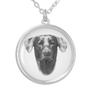 Labrador Dog impressive Silver Plated Necklace