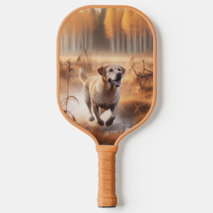 Labrador/dog in the autumn duck hunt carbon fiber pickleball paddle