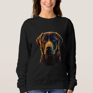 Labrador Dog Lab Lover Splash Graffiti Art Pet_8 Sweatshirt