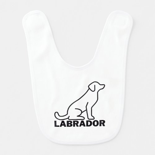 Labrador Dog Labrador Retriever Red Lab     Baby Bib