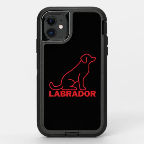 Labrador Dog Labrador Retriever Red Lab       OtterBox Defender iPhone 11 Case