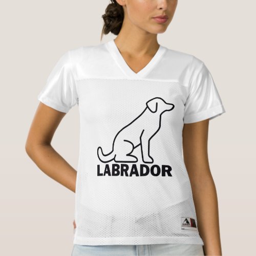 Labrador Dog Labrador Retriever Red Lab    Womens Football Jersey