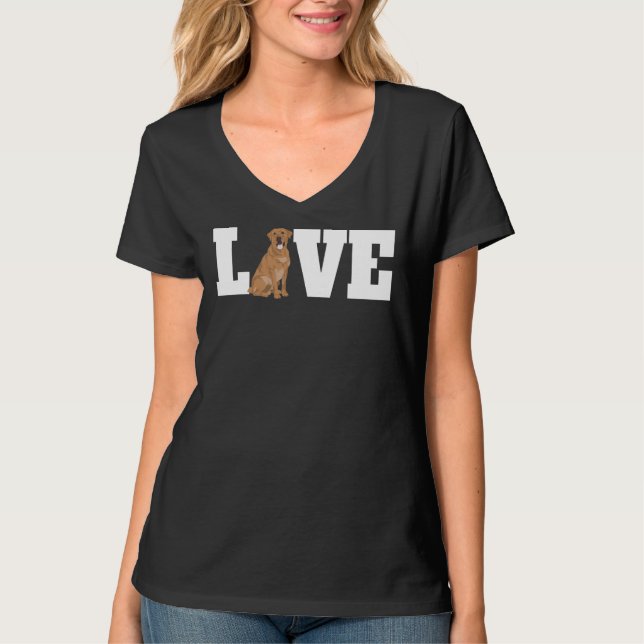 Labrador Dog Love 245 T-Shirt (Front)