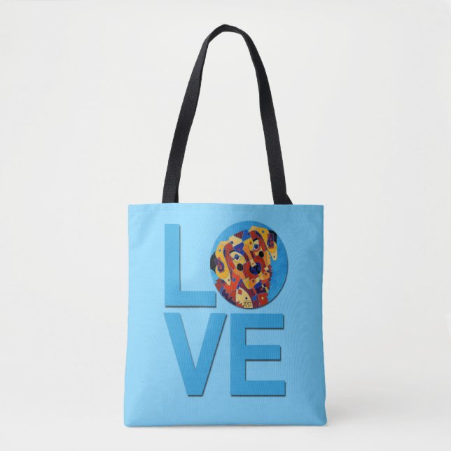 Labrador Dog Love Tote (Front)