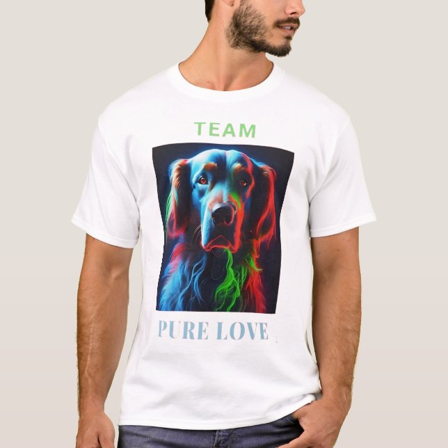 LABRADOR DOG LOVER PURE LOVE TEAM T-Shirt (Front)