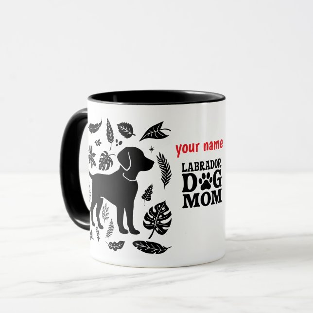 Labrador Dog Mom – Funny Dog Mom Mug (Front Left)
