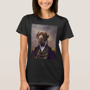 Labrador Dog Renaissance Pet Portrait Medieval Pai T-Shirt