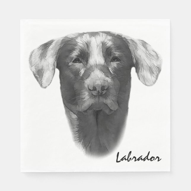 Labrador Dog stylish Napkins (Front)