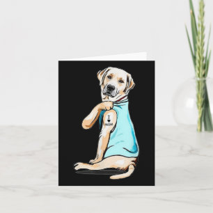 Labrador Dog Tattoo I Love Mom Mothers Day Lover  Card