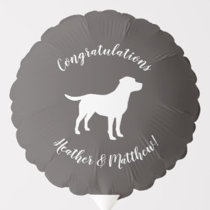 Labrador Dog Theme Baby Shower Gender Neutral Balloon