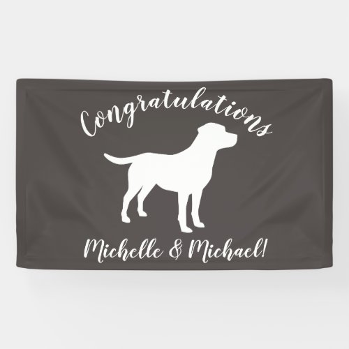 Labrador Dog Theme Baby Shower Gender Neutral Banner