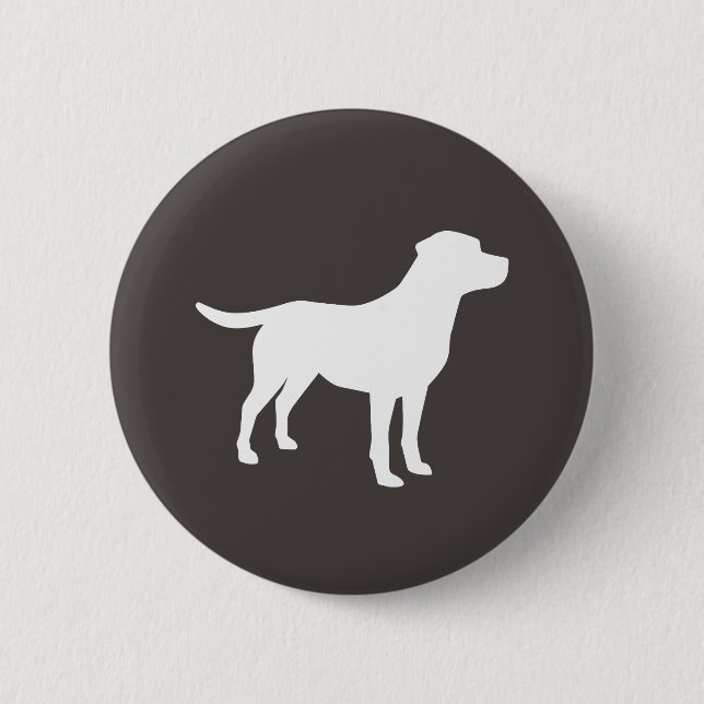 Labrador Dog Theme Baby Shower Gender Neutral Button (Front)
