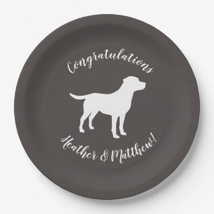 Labrador Dog Theme Baby Shower Gender Neutral Paper Plates