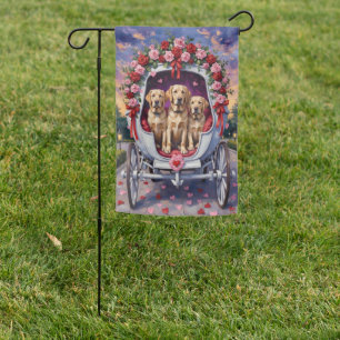 Labrador Dog Valentine's Day  Garden Flag