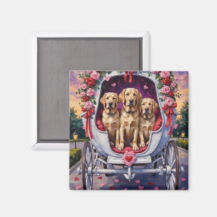 Labrador Dog Valentine's Day  Magnet