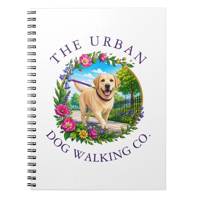 Labrador Dog Walker Trainer Notebook (Front)