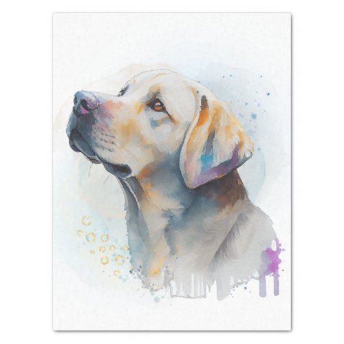 Labrador Dog Watercolor Tissue Paper