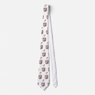 Labrador Dog with Hearts Valentine's Day Neck Tie