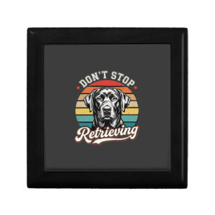 Labrador Don't Stop Retrieving Retro Dog Gift Box