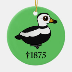 Labrador Duck (RIP) Circle Ornament
