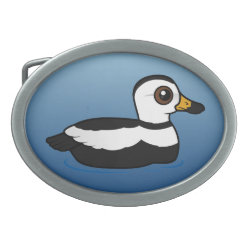 Labrador Duck (swim) Oval Belt Buckle