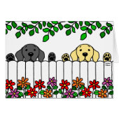 Labrador Duo Watching You (Front Horizontal)